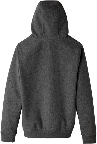Am image of a Custom Team 365 Youth Zone HydroSport Heavyweight Pullover Hooded Sweatshirt in Dark Grey Heather!