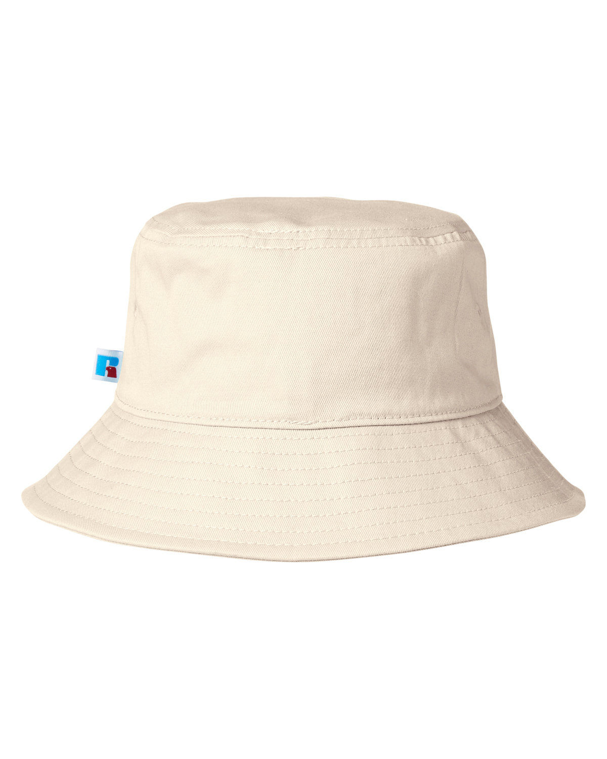 Russell Athletic Core Bucket Hat in Off White
