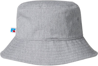 Am image of a Custom Russell Athletic Core Bucket Hat in Grey Heather!