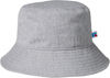 Am image of a Custom Russell Athletic Core Bucket Hat in Grey Heather!