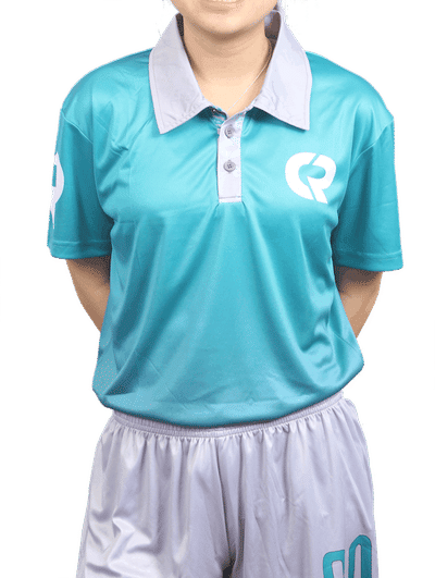 An image of a Custom Sublimated Womens Polo Shirt!