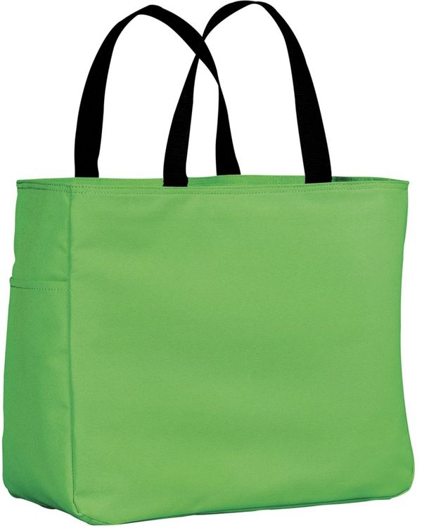Am image of a Custom ATC Essential Tote in Lime!
