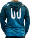 An image of a Custom Sublimated Sun Hoodie!
