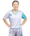 An image of a Custom Sublimated Womens Vneck Jersey!