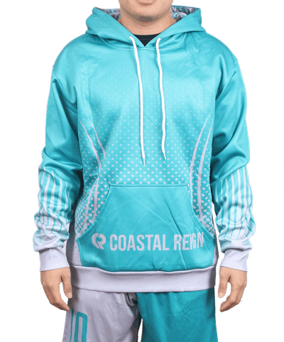 An image of a Custom Sublimated Hooded Sweatshirt!