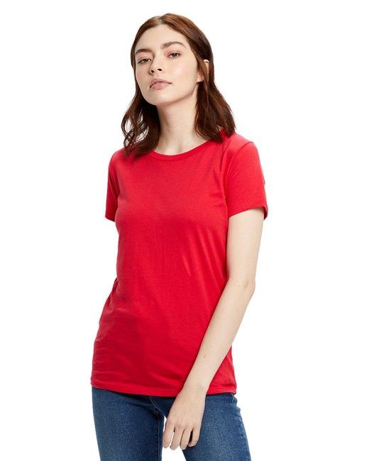 US Blanks Ladies Made in USA Short Sleeve Crew TShirt in Red