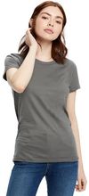 Am image of a Custom US Blanks Ladies Made in USA Short Sleeve Crew TShirt in Asphalt!