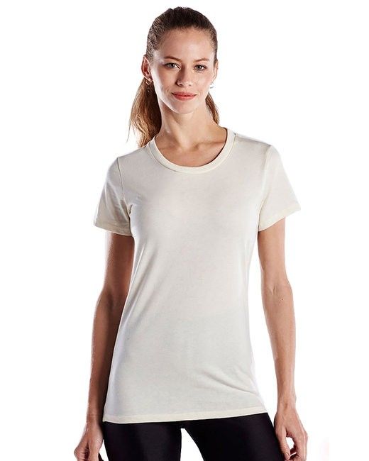 US Blanks Ladies Made in USA Short Sleeve Crew TShirt in Cream