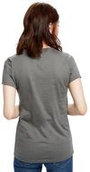 Am image of a Custom US Blanks Ladies Made in USA Short Sleeve Crew TShirt in Asphalt!
