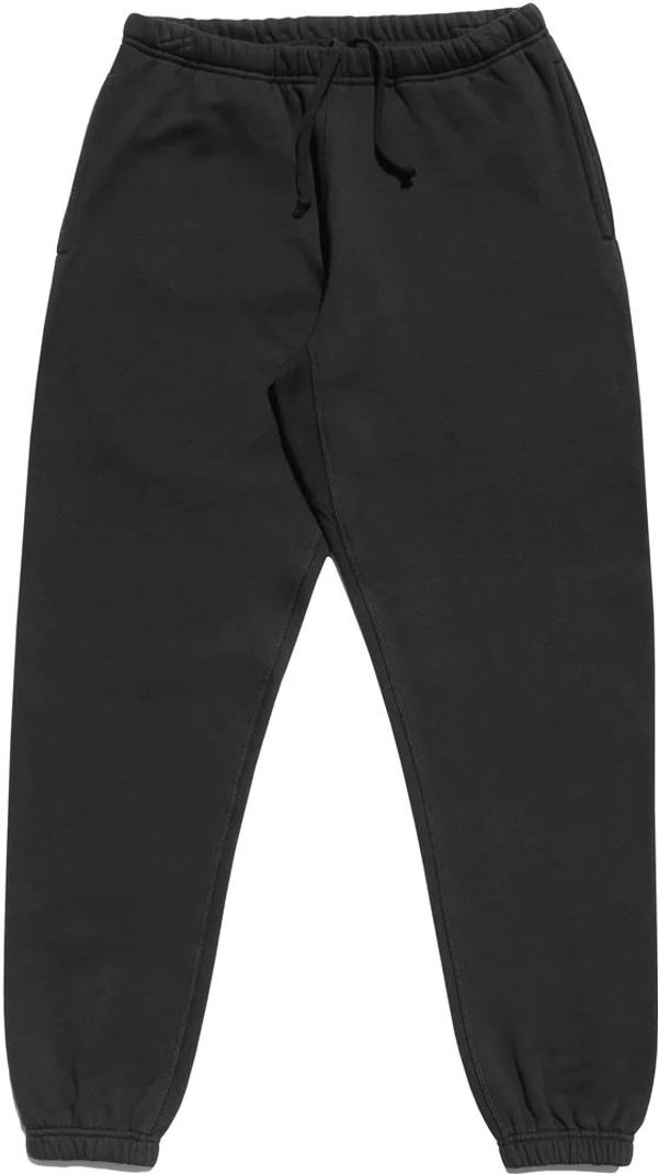 Am image of a Custom Made Blanks Varsity Sweatpants in Phantom Black!