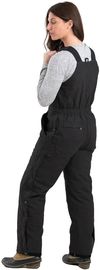 Am image of a Custom Berne Ladies Softstone Duck Insulated Bib Overall in Black!