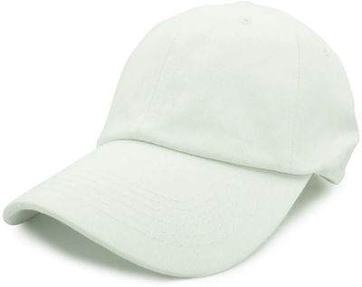 Am image of a Custom Nissi Washed Cotton Dad Cap in White!