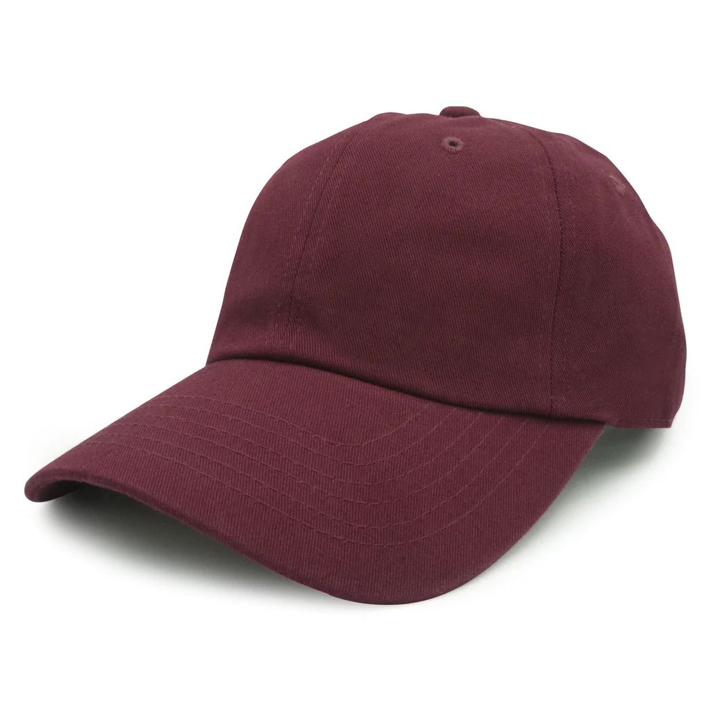 Nissi Washed Cotton Dad Cap in Wine