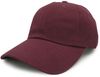 Am image of a Custom Nissi Washed Cotton Dad Cap in Wine!