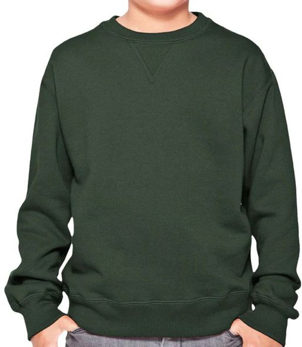 Am image of a Custom Redwood Classics Finnegan Crewneck in Park Green!