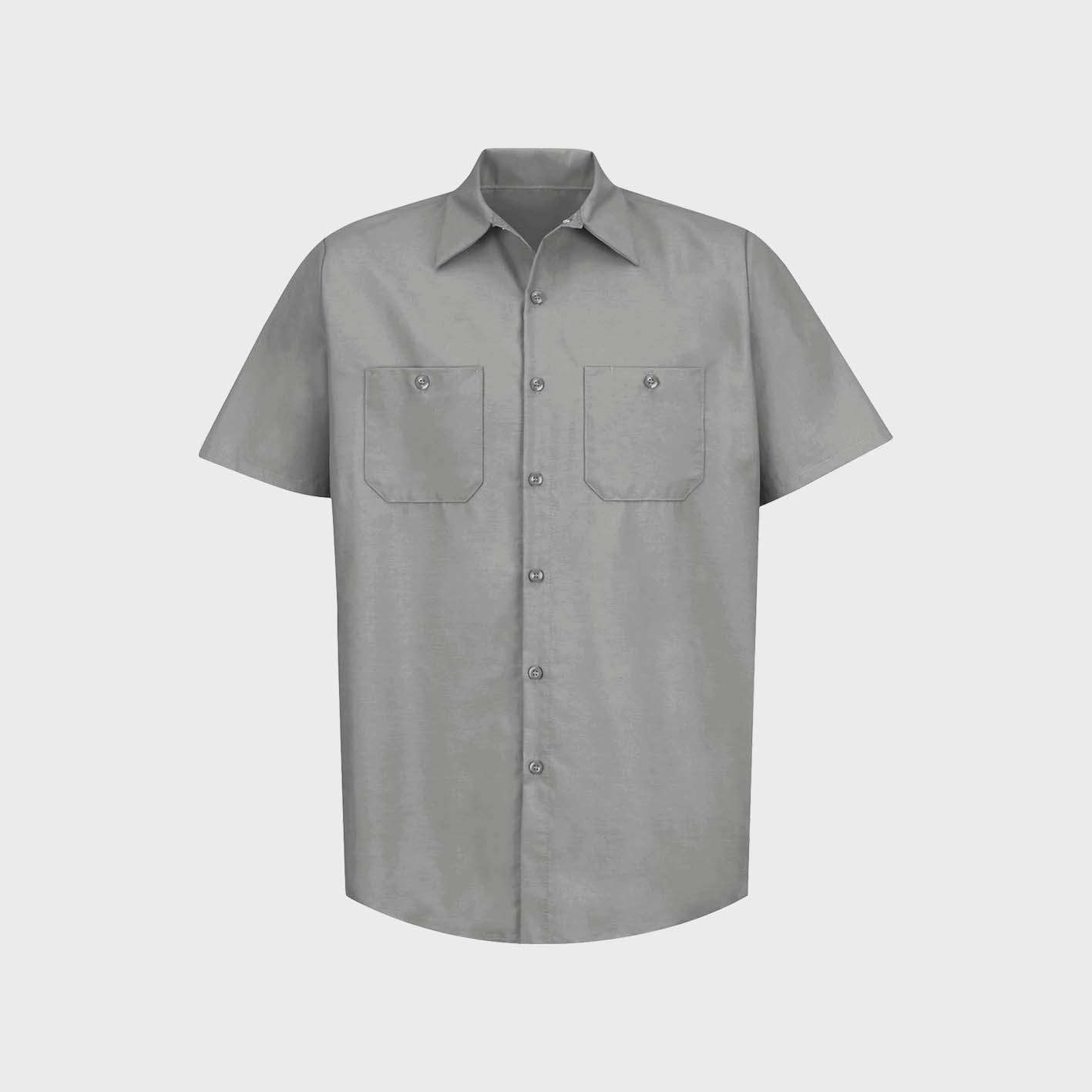 Photo of work shirts that you can screen print or embroider on!