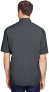 Am image of a Custom Dickies Mens FLEX Short Sleeve Twill Work Shirt in Charcoal!