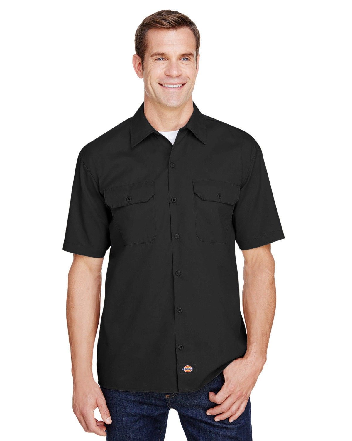 Custom Dickies Men's Short-Sleeve Work Shirt