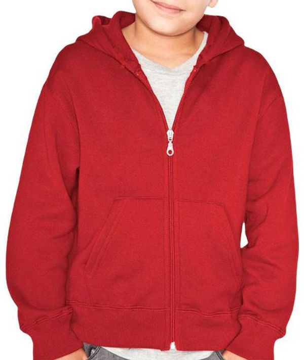 Am image of a Custom Redwood Classics Ogopogo Hoody in Harvest Red!