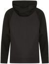 Am image of a Custom ATC Game Day Fleece Two Tone Hooded Youth Sweatshirt in Charcoal/Black!