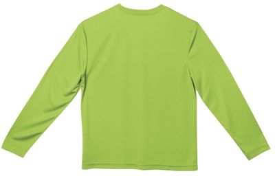 Am image of a Custom ATC Pro Team Long Sleeve Youth Tee in Lime Shock!