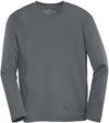 Am image of a Custom ATC Pro Team Long Sleeve Youth Tee in Coal Grey!