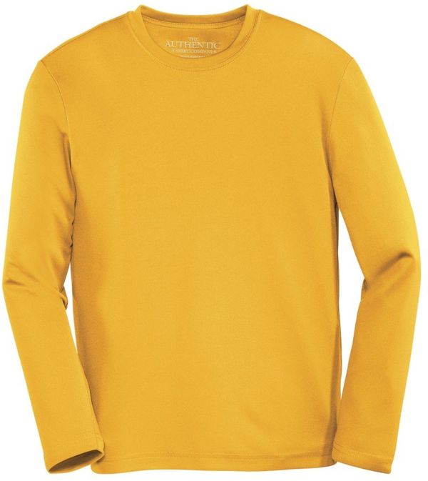 Am image of a Custom ATC Pro Team Long Sleeve Youth Tee in Gold!