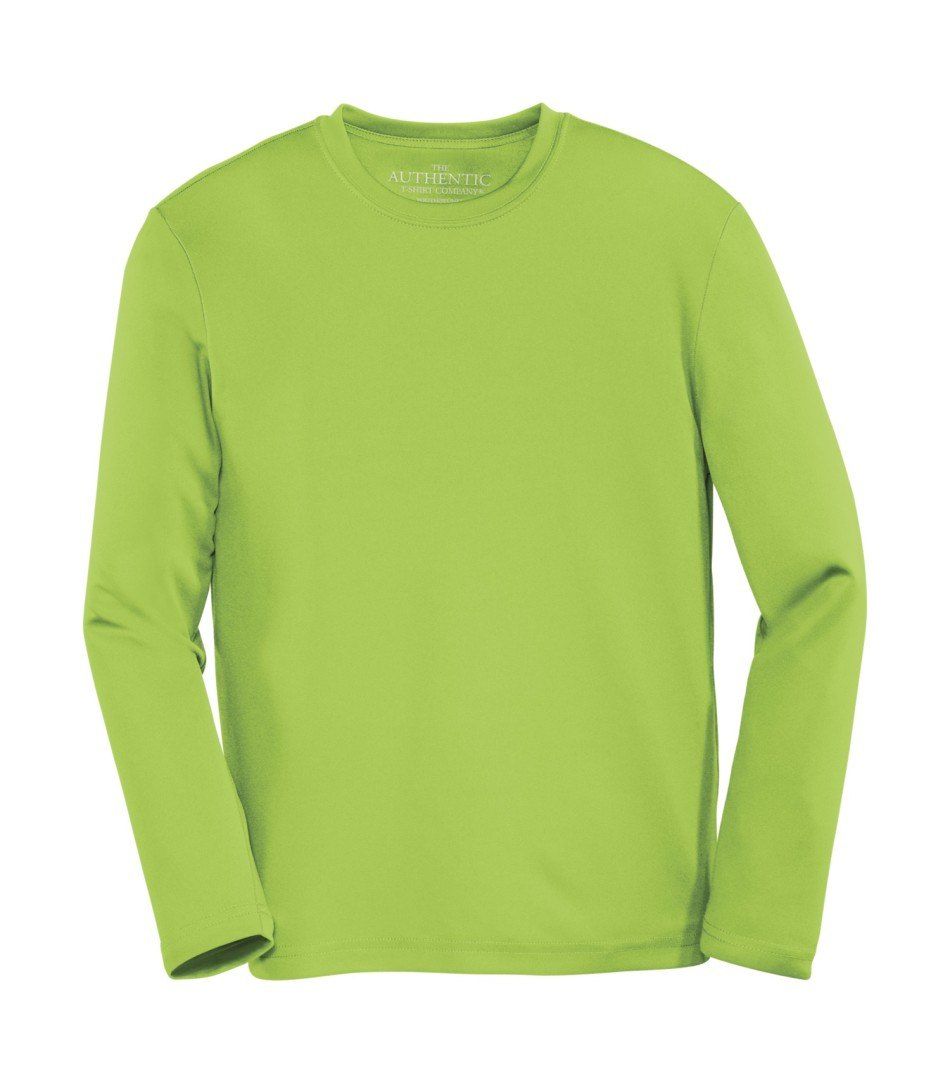 ATC Pro Team Long Sleeve Youth Tee in Lime Shock