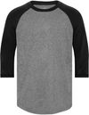 Am image of a Custom ATC Pro Team Baseball Youth Jersey in Heather/Black!