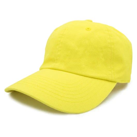 Nissi Washed Cotton Dad Cap in Yellow