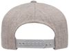 Am image of a Custom Yupoong Adult Premium 5 Panel Snapback Cap in Heather Grey!