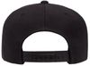 Am image of a Custom Yupoong Adult Premium 5 Panel Snapback Cap in Black!