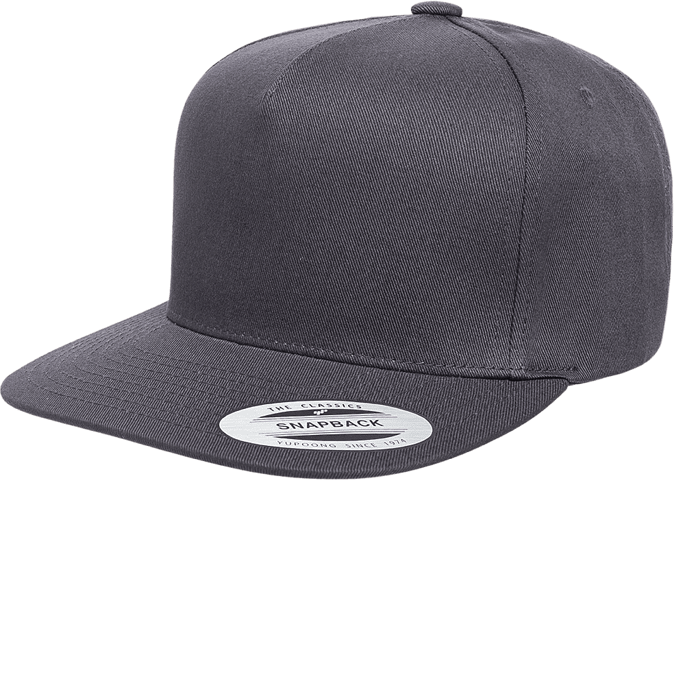 Yupoong Classics Flat Bill Cap in Dark Grey
